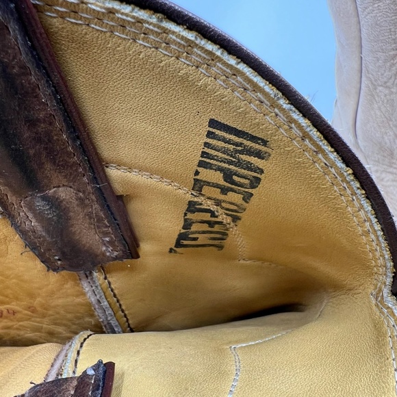 Vintage Woman's Justin Buckskin Cowboy Boots 7 1/2M - Picture 14 of 16